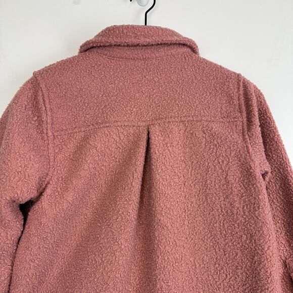Soft Surroundings Womens Teddy Pocket Front Shacket Jacket Pink - Size PXS - Picture 7 of 10